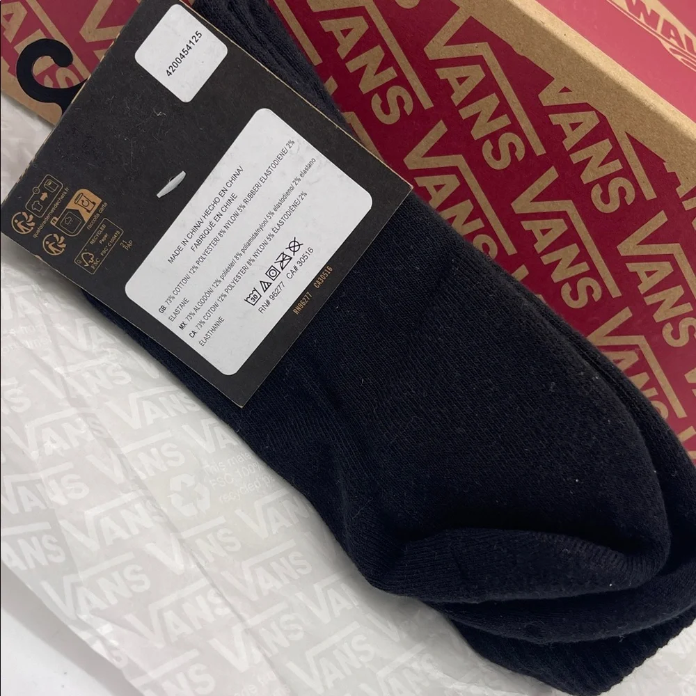 Vans Road Stop Crew Socks (1 pair) Style VN000NCHBLK